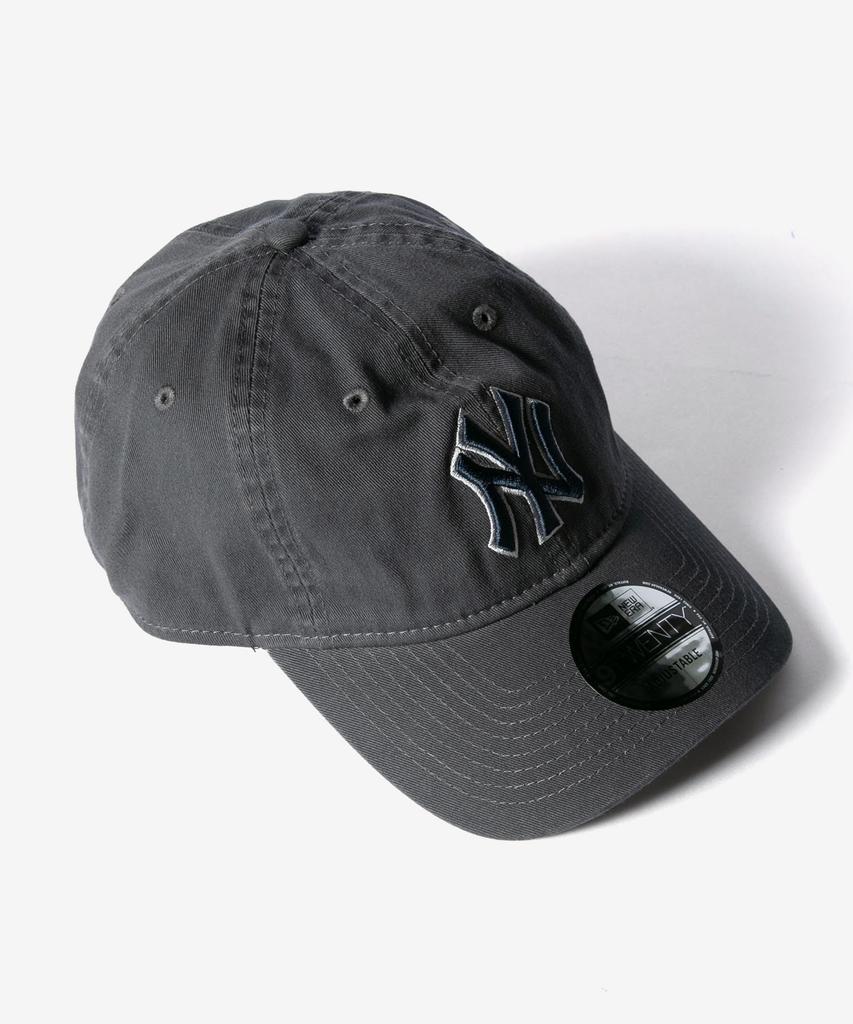 New Era 9TWENTY New York Yankees Gray Free Size Cap, & Navy, [Used]