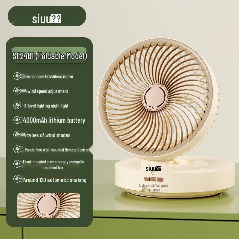 SIUU West You Air Circulator Fan: Remote-Controlled Vertical Desktop and Floor Turbine Fan