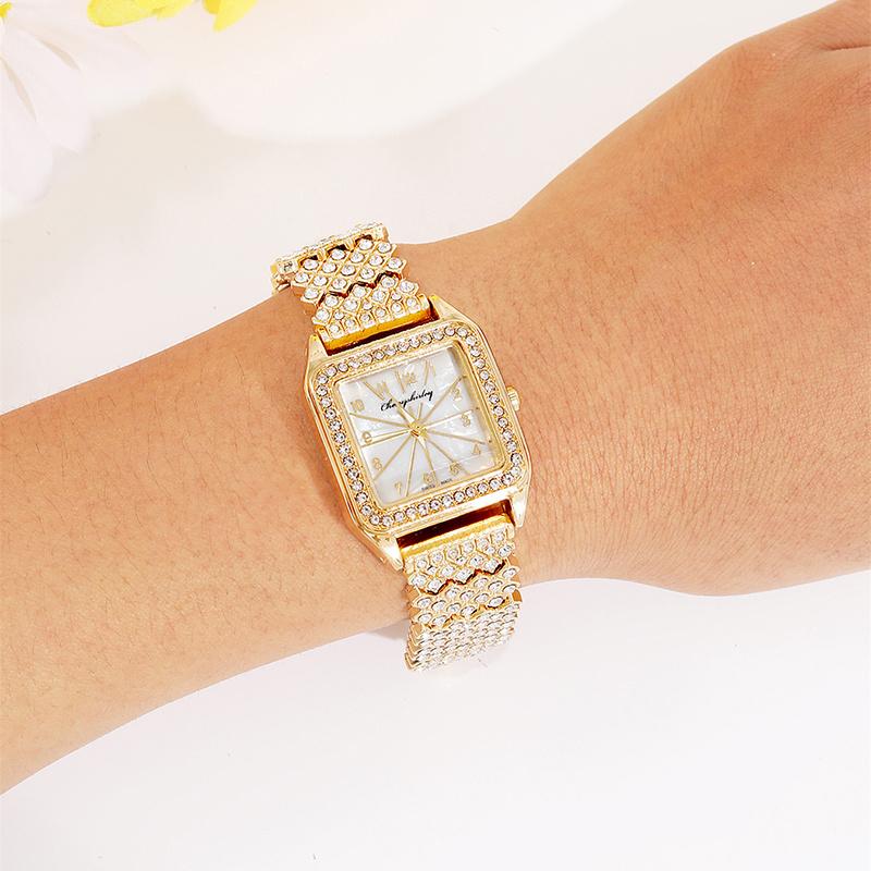 5PCS Fashion Womens Necklace Bracelet Watches Set Women Business Calendar Stainless Steel Quartz Watch Casual Wristwatch