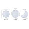 Dome Shaped Silicone Mold Middle Eastern Design Crystal Epoxy Moon Decors Crafting Tool Reusable