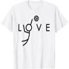 Love Volleyball Design - Teen Girls Volleyball T-Shirt(1)