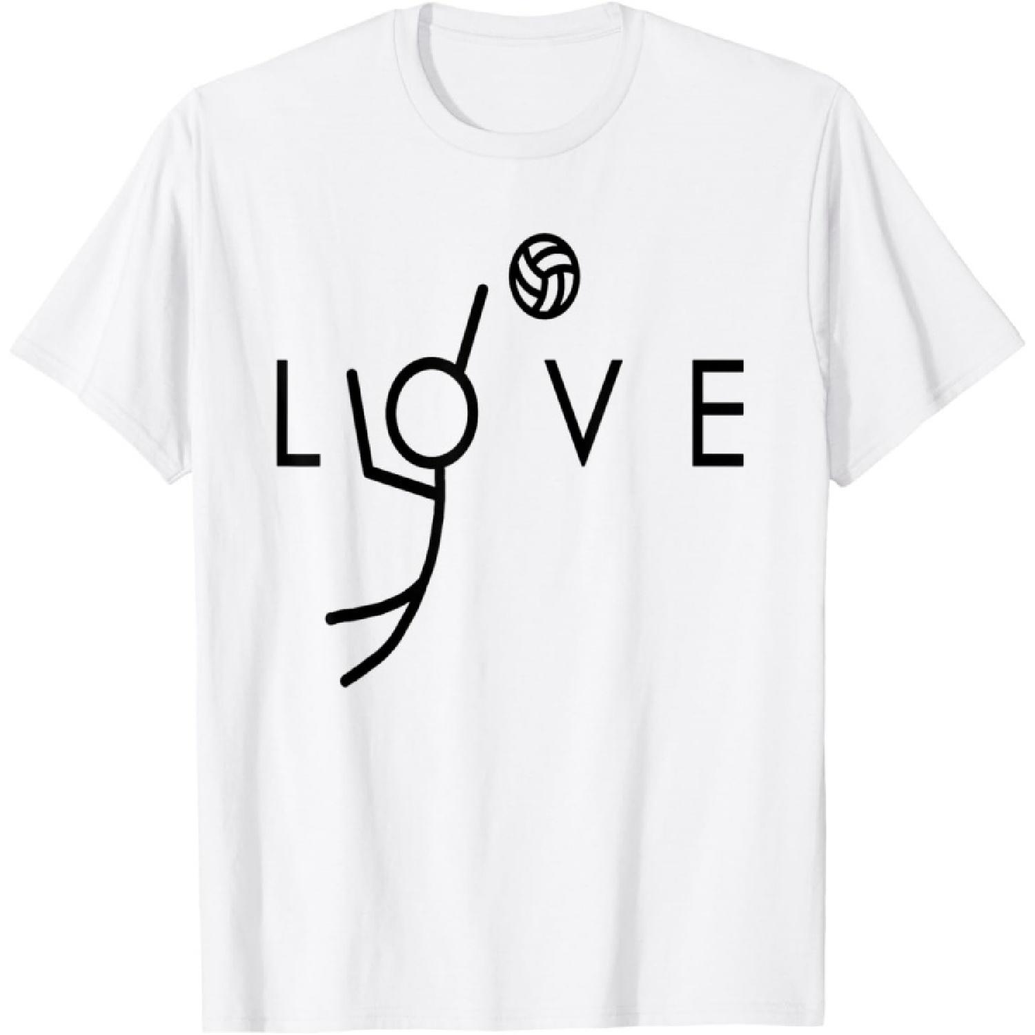 Дизайн  Люблю Волейбол  - Волейбольная Футболка для Девочек-Подростков(1) S