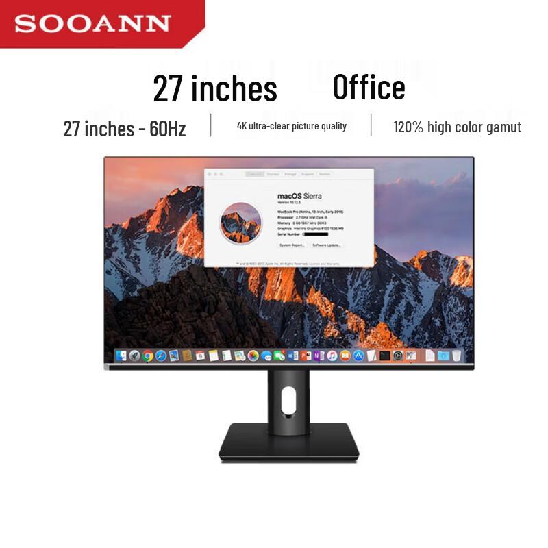 SOOANN 27-inch 4K IPS Desktop Monitor (CN version)