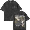 T-shirt Vintage Lavata Rapper Maluma Pretty Dirty Europet Tour Uomo Donna Moda Oversize Hip Hop Streetwear Maschile