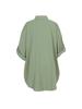 Cotton & Linen Row Button Plus Size Women's Mid-Length Short-Sleeve Loose Shirt