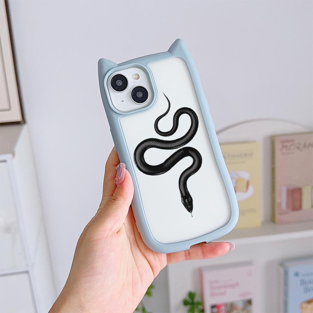 Мягкие чехлы для телефонов с кошачьими ушками для iPhone 16 15 13 12 11 Pro Max 14 Plus — фото 13