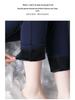 2023 Winter Women's High-Waist Fleece-Lined Straight-Leg Pants - Warm, Elastic, Casual Wear for Moms.