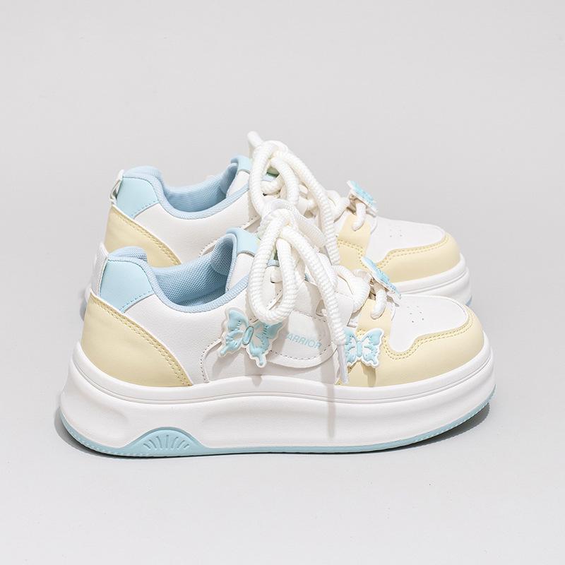 

Белые парусиновые туфли для девочек - Мода весна/осень 2025 для больших детей, мягкая подошва, универсальная повседневная обувь 22.6 CM Interior Length синий