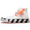 Off-White X Chuck 70 White Unisex Sneakers Black 163862C