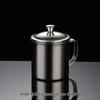 ZISIZ Stainless Steel Mug Set with Lid and Handle
