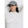 Two Way Fur Color Block KniT T shirT whiTe