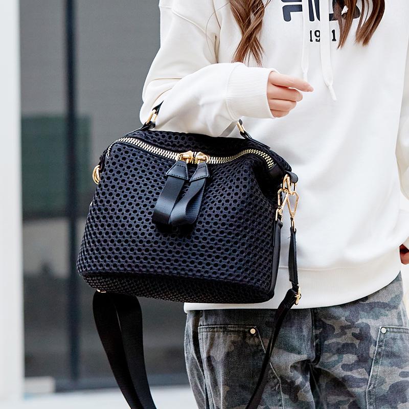 Leichte Netz-Handtasche im koreanischen Stil für Damen - Einfache, vielseitige Schulter- und Crossbody-Tasche