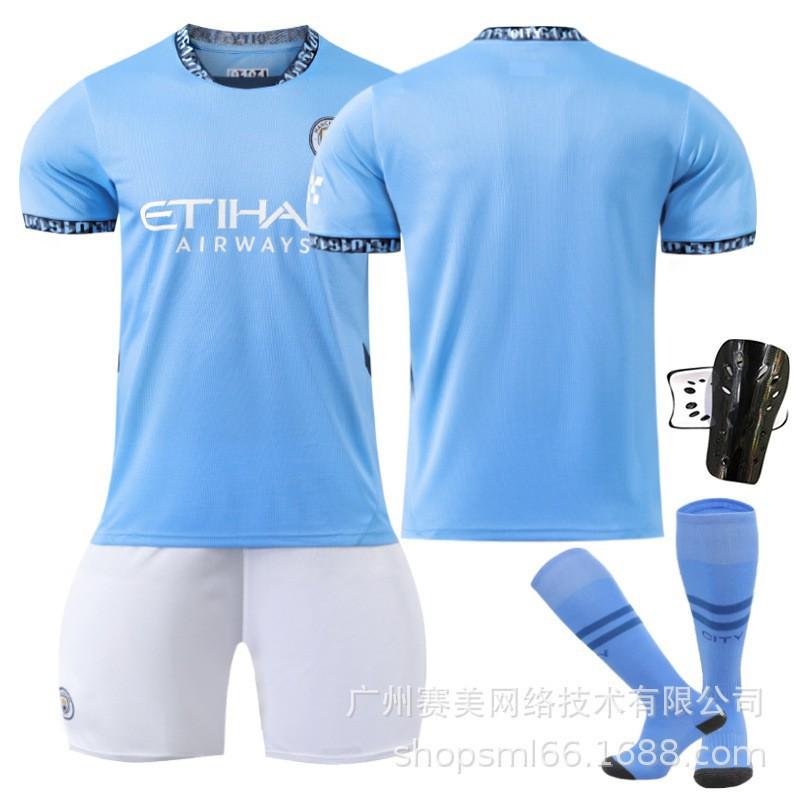 Manchester City Heim-Fußballtrikots 9 Harland 47 Forden 19 Alvarez 11 Doku 2425 Trikot-Set