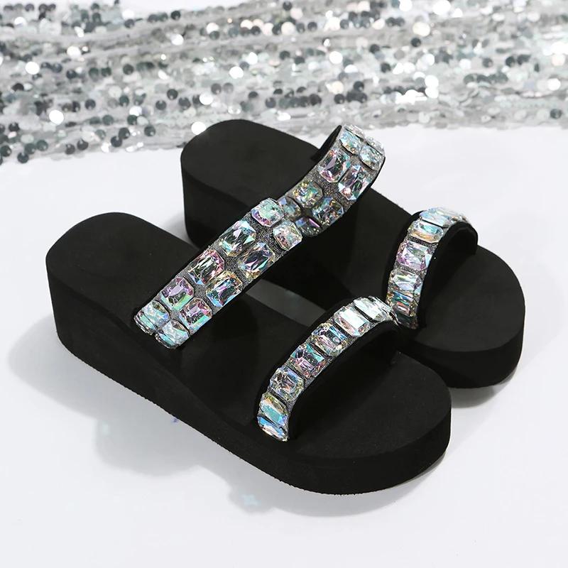 Fashion Slippers Summer Shoes Women Platform Sandals Wedges Beach Home Slippers Women Flip Flops Memory Foam Slippers Sandalias De Mujer