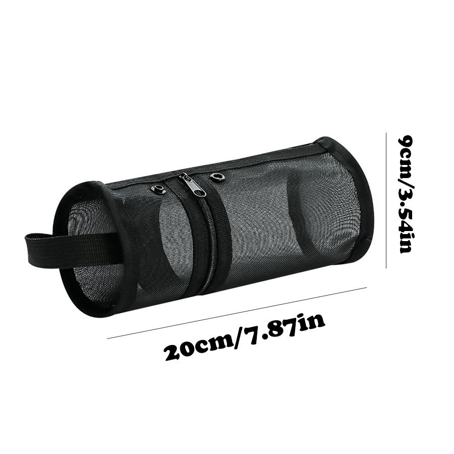 Simple Pen Holder Type Student Pencil Case High-value Cylindrical Pencil Case Large-capacity Transparent Storage Stationery Box