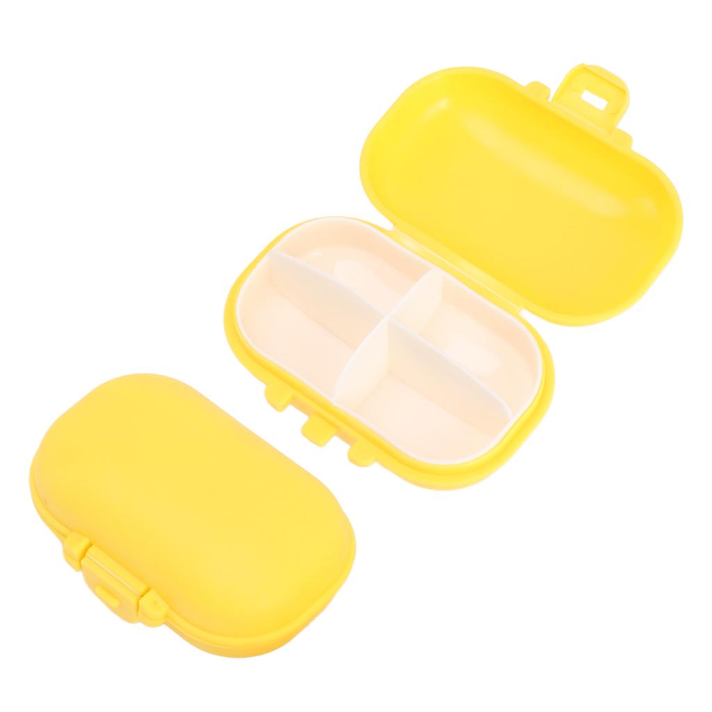 7PCS Medicine Case Portable Detachable Safe Mini 4 Compartments Medicine Organizer for Outdoor Travel