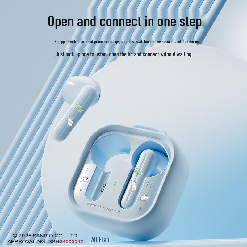 Sanrio H19 Hello Kitty Cute Wireless Bluetooth Headphones - Ideal Gift for Students and Parties