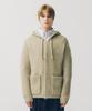 Yale Hairy Knit Zip-Up Hoodie_Greige