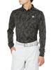 Bridgestone Golf ZGM31F Men's Long Sleeve Golf Shirt with Collar, Black
