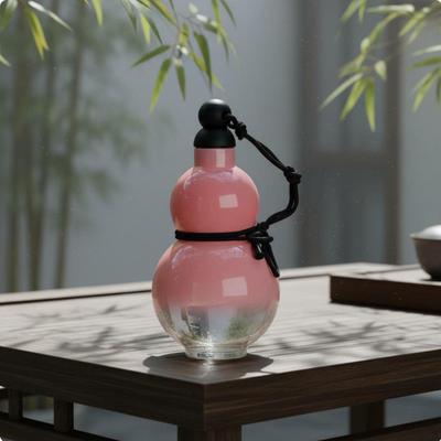 Gourd Shaped Water Bottle Vintage Design Portable Drink Container Leakproof Chinese