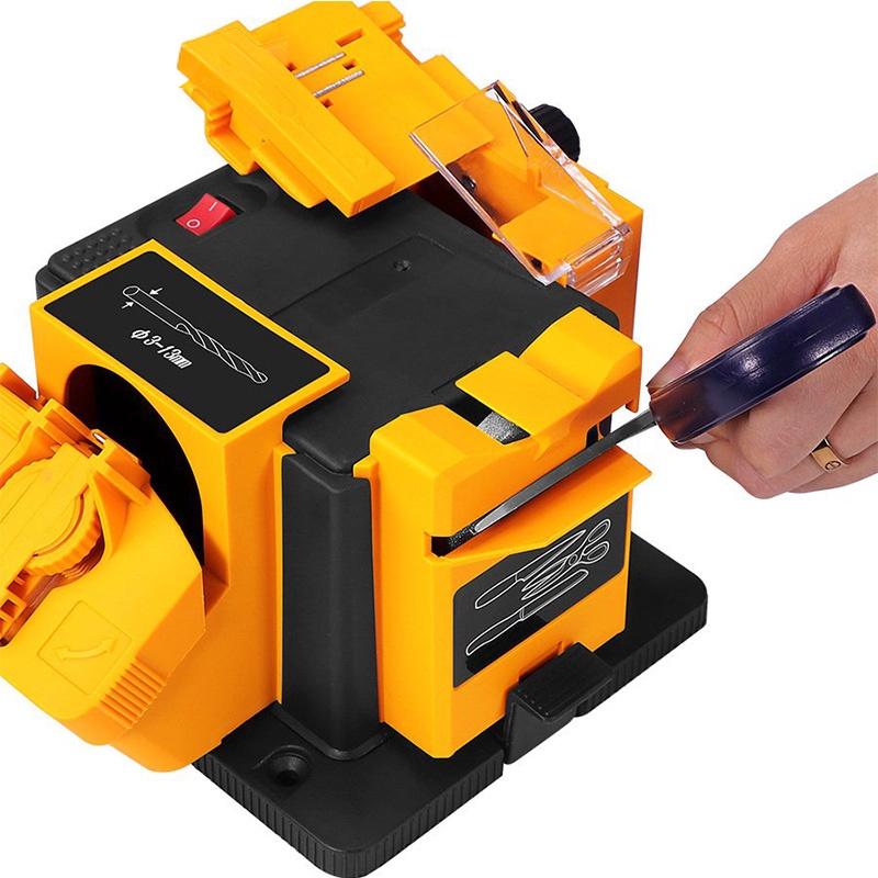 96W Mini Electric Sharpener Metal Grinder Knife Sharpener Drills Multifunctional Sharpening Machine Knives Scissors