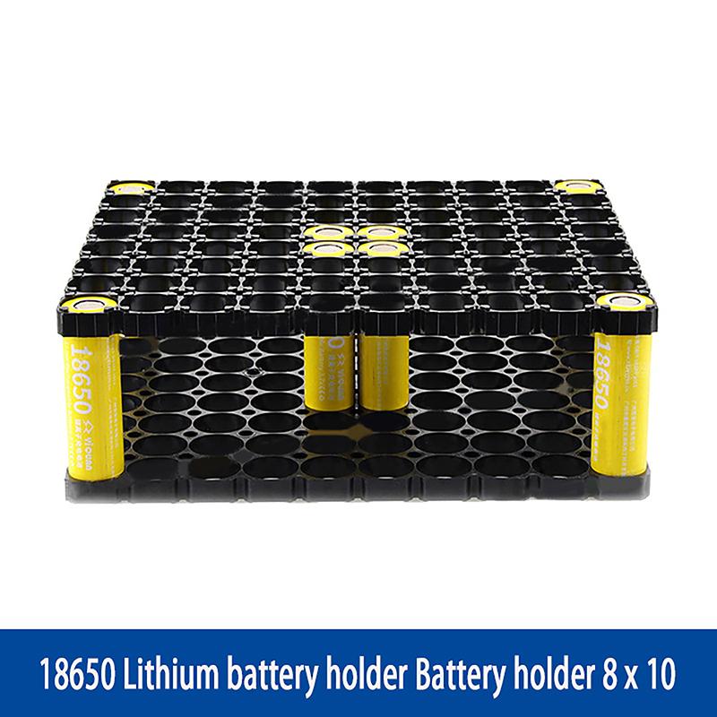 18650 8*10 Lithium Cell Battery Holder Case Holder Batteries Holder Bracket Diy Anti Vibration Plastic Cylindrical Battery Pack