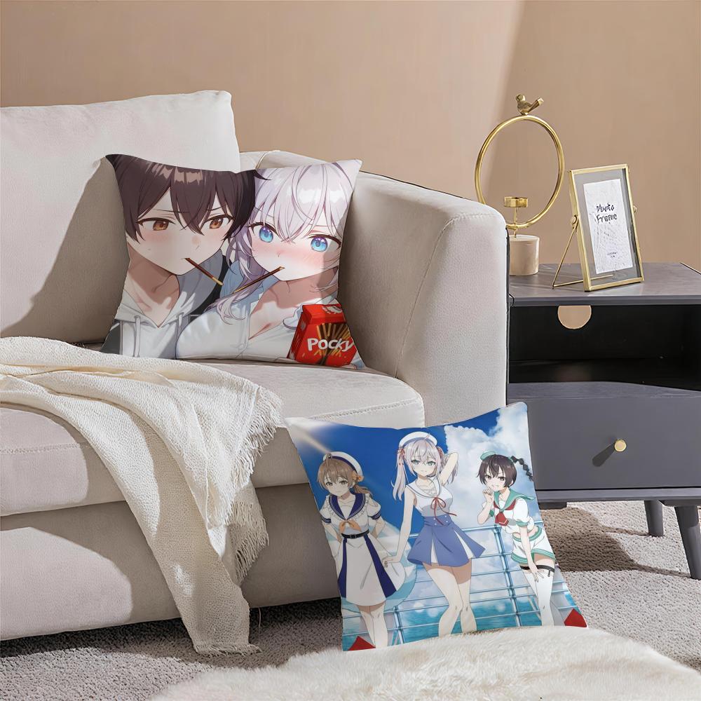 AAlya Sometime Hides Her Feelings in Russian Cushion Cover Pillowcase Short Plush Invisible zipper Room Sofa Cushion Cover