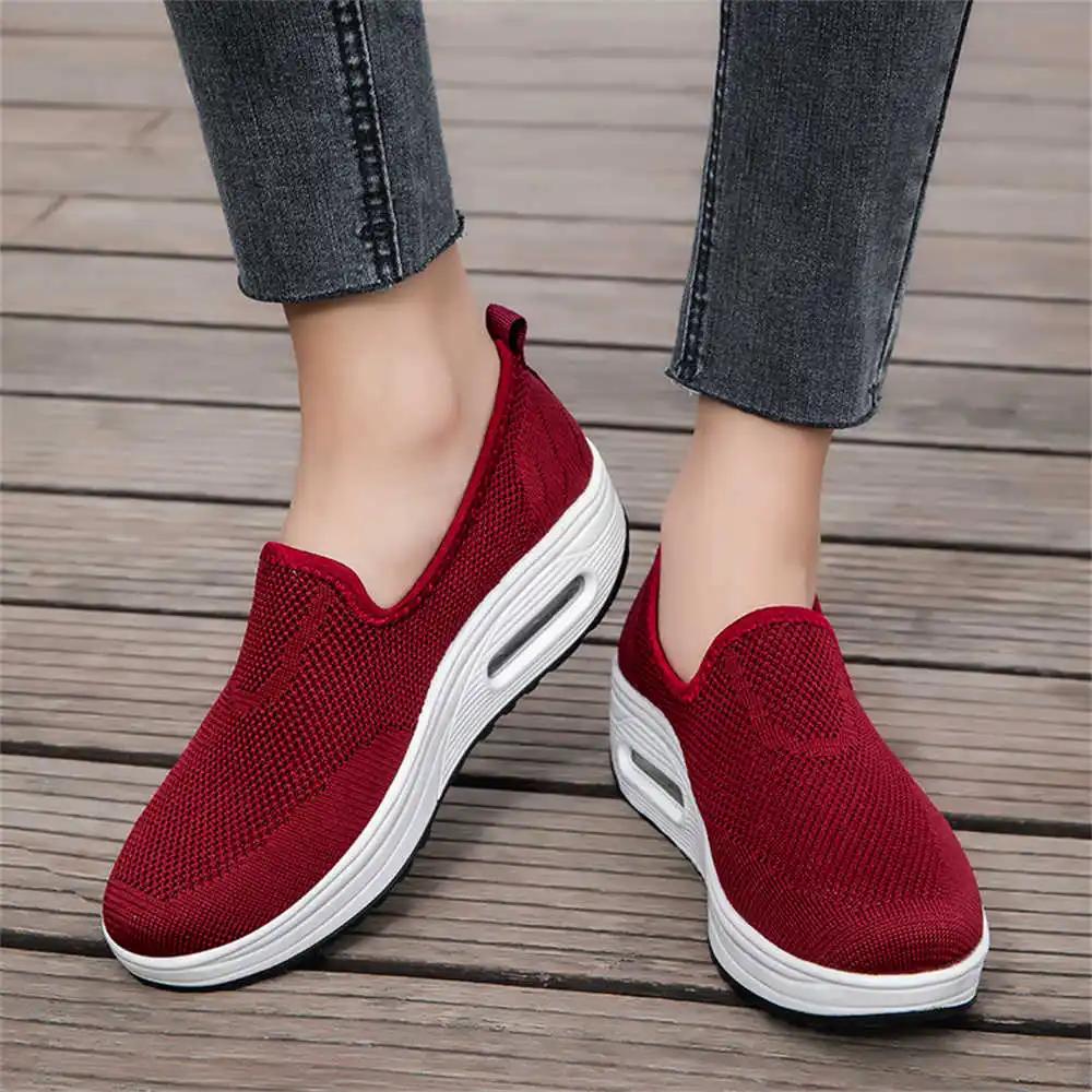 Fashion Knitted Weight Loss Black Pink Sneakers Tennis Women's Tens Blue Woman Shoes Sport Baskette Tines Sapatilla Runing