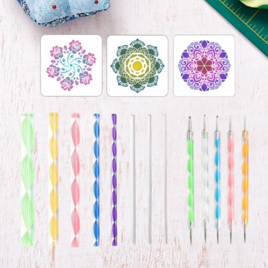 16 Piece Mandala Dotting Tool Set for DIY Craft Projects And Nail Art