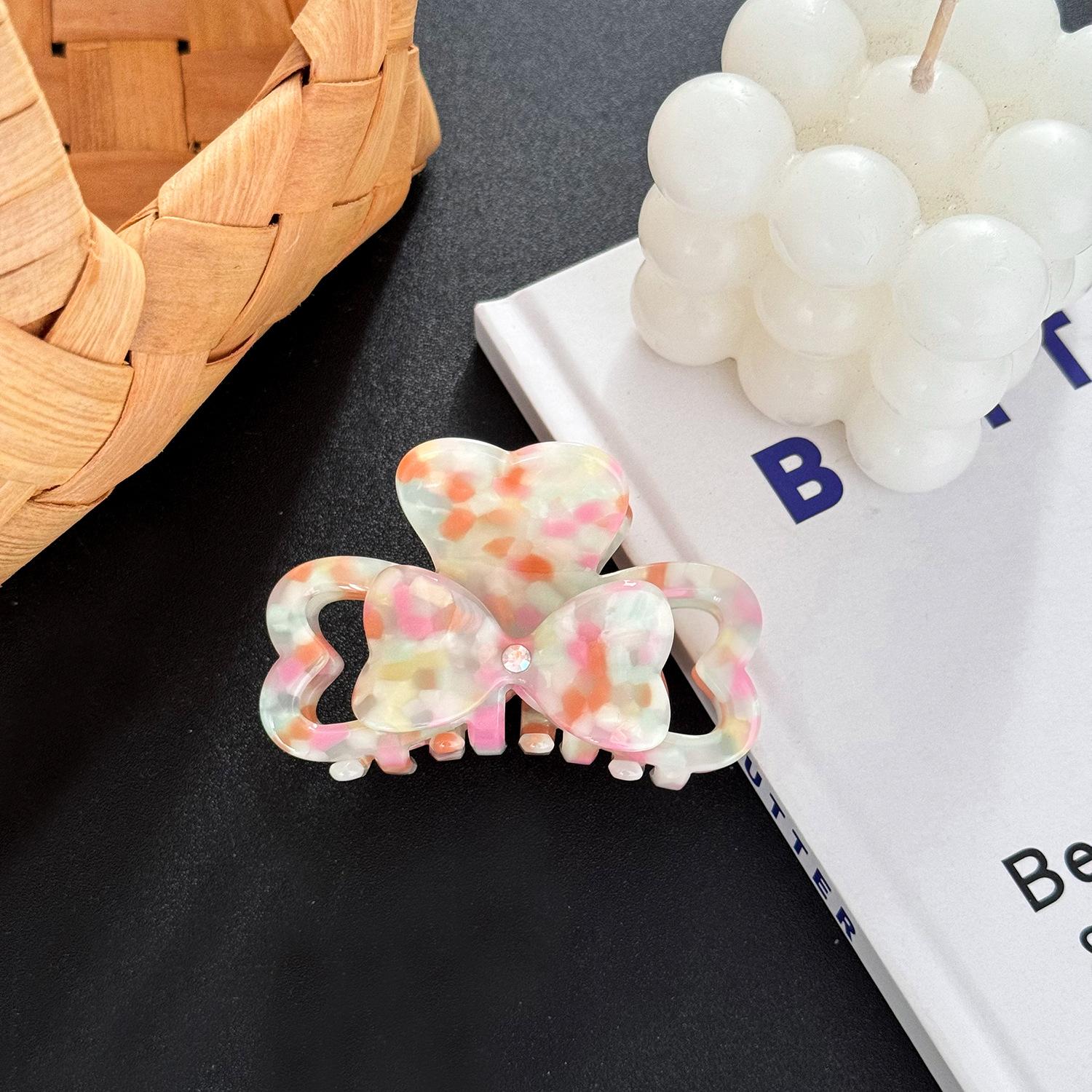 

Hair Sophisticated Acetate Claw Clip In Multiple Colors Ideal For Chic Everyday Styles Dot Orange Pink