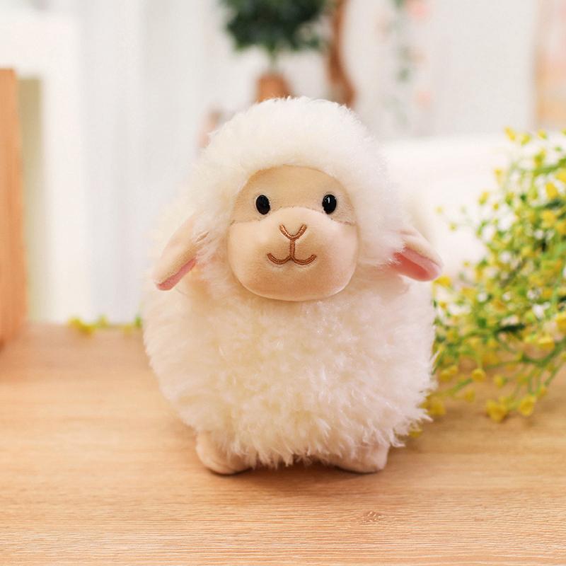 Heiß 22/35cm Zuckerwatte Dudu Schaf Plüschtiere Weiche Alpaka Plüschpuppen Stoffschaf Plüschtier Babyspielzeug Geschenk für Kind Heimdeko