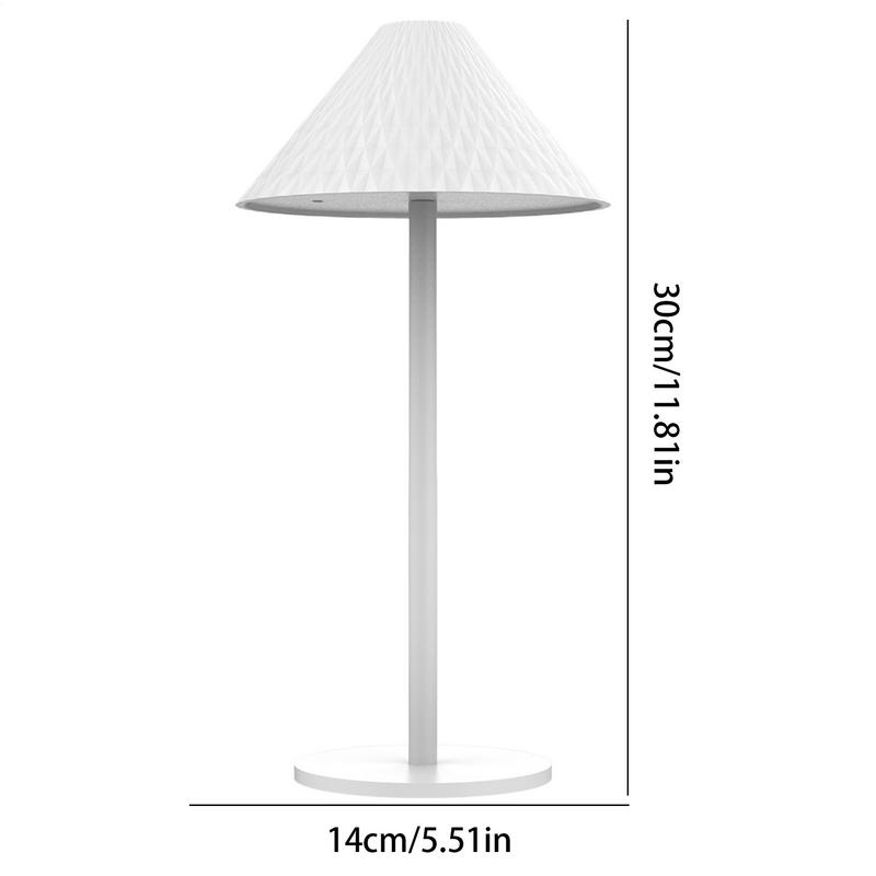 Cordless Rechargeable Table Lamp LED Nightstand Lamp Touch Control Desktop Night Light For Bedroom Dimmable Bedside Lighting