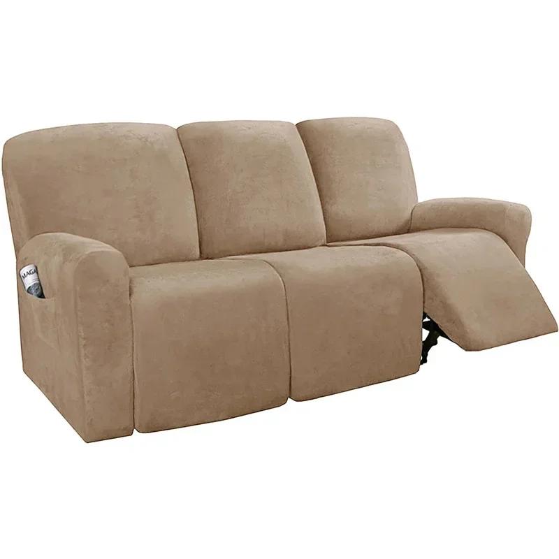 

1 2 3 Seater Velvet Recliner Sofa Coverastic Sofa Protector Relax Armchair Covers Couch Cover Stretch Slipcovers 1 seater