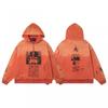 2025 Unisex Oversized Hooded Sweatshirt With Vintage Character Print Loose Fit Streetwear Casual Top