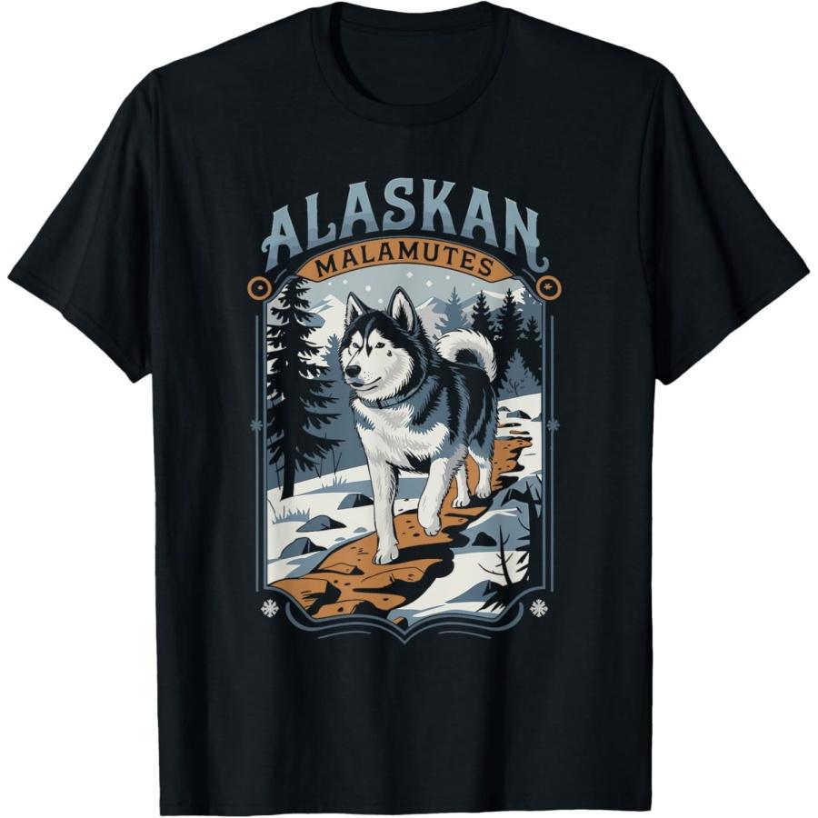 Dog Malamute Owner Alaskan Sled Malamute Alaskan Lover T-Shirt for Men Women S