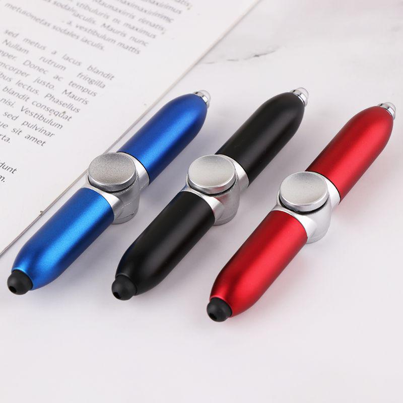 Multifunktions Gyroskop-Stift für Fingerball-Dekompression LED-Licht Rotierender beleuchteter Metallkugelschreiber für Erwachsene und Kinder Finger Gyro Spinner Pen Stressspielzeug Blau Multifunktions Gyroskop-Stift für Fingerball-Dekompression LED-Licht Rotierender beleuchteter Metallkugelschreiber für Erwachsene und Kinder Finger Gyro Spinner Pen Stressspielzeug Blau