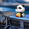 Solar Powered Panda Ornament Auto Nodding Creative Car Dashboard Ornament Home Decor