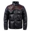 Warm Thick Soft Men Cow Leather Jacket Duck Down Coat Winter Jackets Genuine Cowhide Leather Coats Men's Clothing