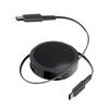 Owltech Retractable USB-C To USB-C Cable, 120cm, PD60W Fast Charging, Data Transfer, Temperature Sensor [with Stand] (Charging Cable, Retractable,