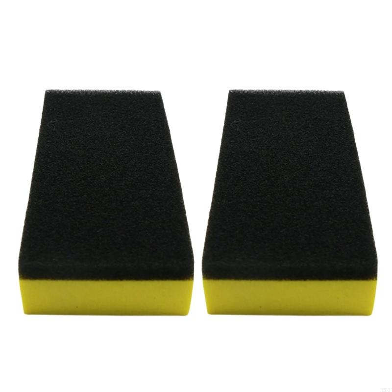 2025 New Universal Vehicle Waxing Pad Sponges Car Ceramic Coating Applicator Sponge Automotive Detailing Sponge Block Pack of 2