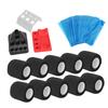 10pcs Tattoo Pen Elastic Bandage 200pcs Blue Tattoo Machine Pen Covers 3pcs Tattoo Ink Cup Holder Color Rack