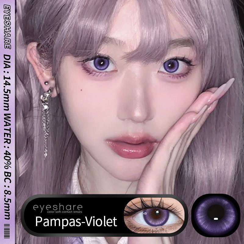 Eyeshare 1 Paar PRAG Kristall Kontaktlinsen für Augen Natürliche braune Linse Augen Make-up Kontaktlinsen Koreanische graue Linse