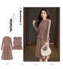 Two-Piece Knit Vest & Dress Set: Mid-Length, Slim-Fit, Autumn/Winter Fashion