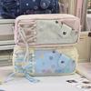 Duoduo Star Musical Note Pencil Case - Large Capacity Canvas Bag for Junior High Girls' Stationery