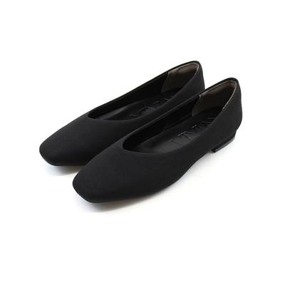 Vivian Pumps, 2cm Low Heel, Square Toe, Flat, V1372AL, Black, 230cm