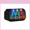 Attack On Titan Double Layer Pencil Case With Nylon Material For Students And School Supplies