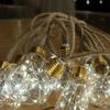 Warm/Colorful Light Solar String Light Bulbs 10/16 LED Bulb String Light Fairy Light String  Garden
