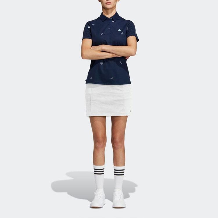 adidas Polo Shirts Women's Marine Blue Polo Collar Moderate Other HT6876