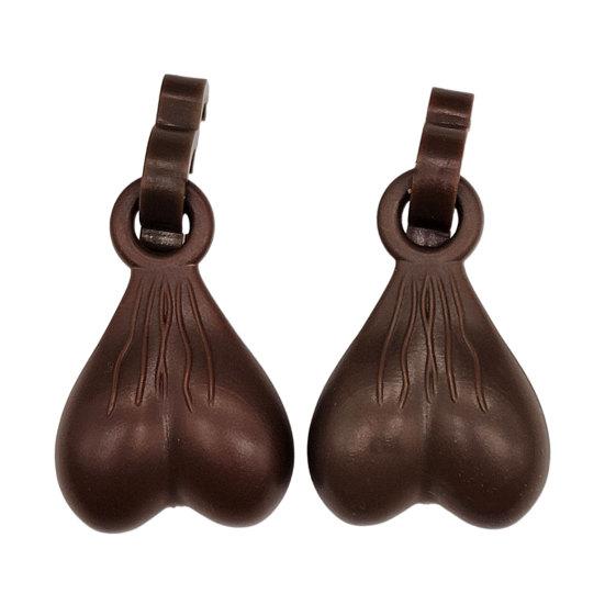 2 Pcs Shoe Nuts for Hole Shoes Funny Ball Sack Shoe Charms Novelty Shoe Gag