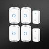 Self-Powered Wireless Doorbell with Long-Range, No Battery, Two and Four-Button Options for Home & Elderly Use.